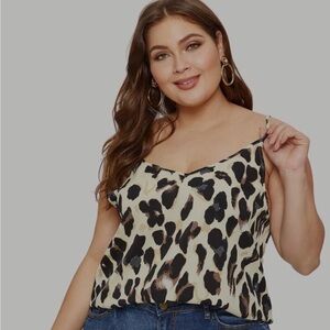 Shein Curve Leopard Cami. Size 2X